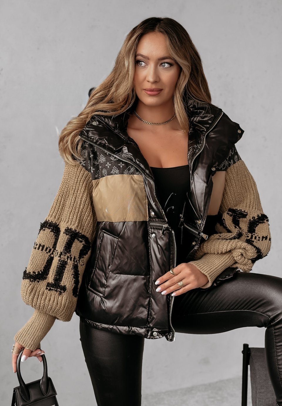 Maskot Brooklyn Patchwork Puffer Mont