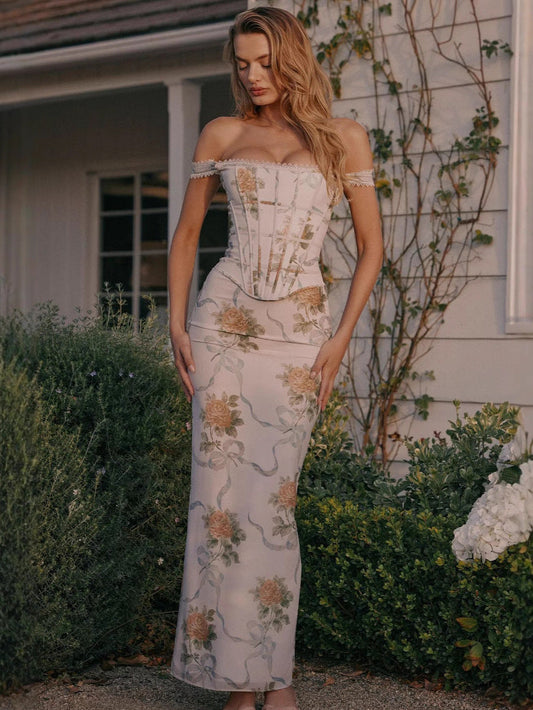 Maskot Aurora Floral Midi Elbise