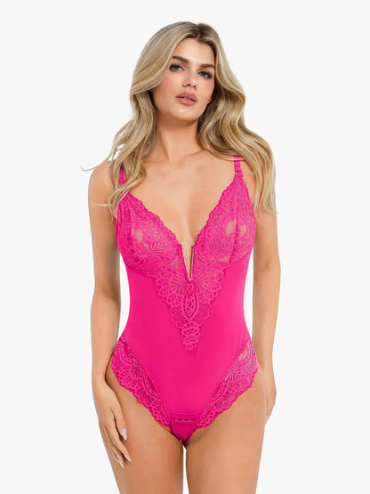 Dantelli Derin V Yaka Shapewear Bodysuit
